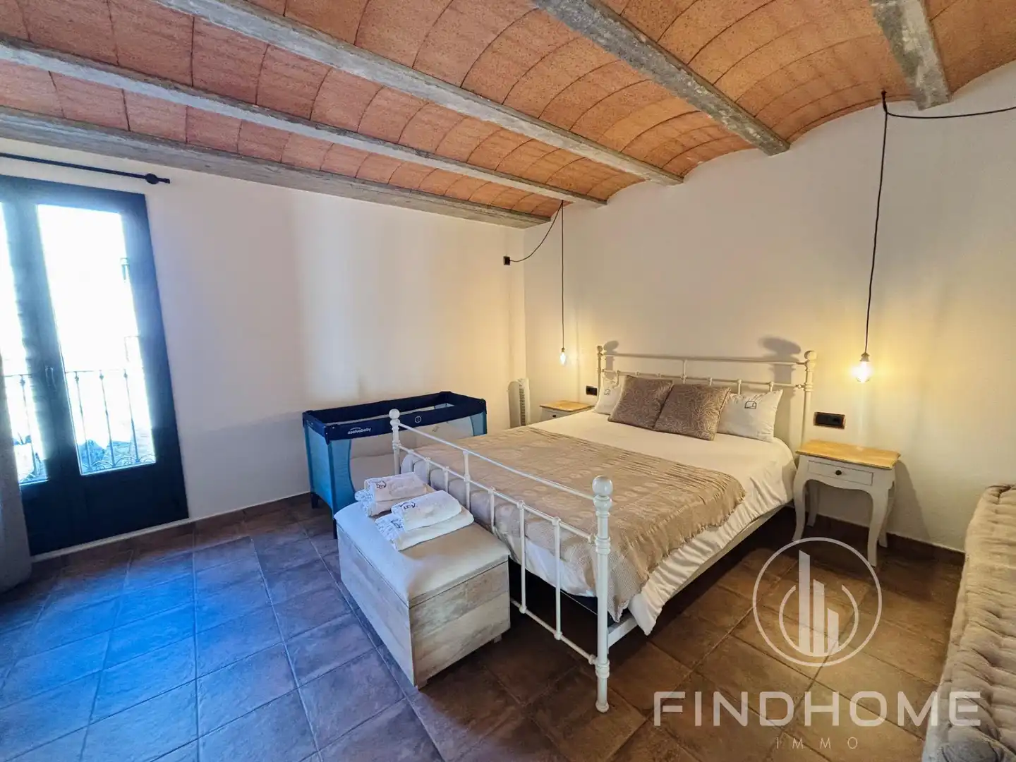 Bedroom of Country homes for sale in Les Preses  with Air Conditioner, Private garden and Terrace