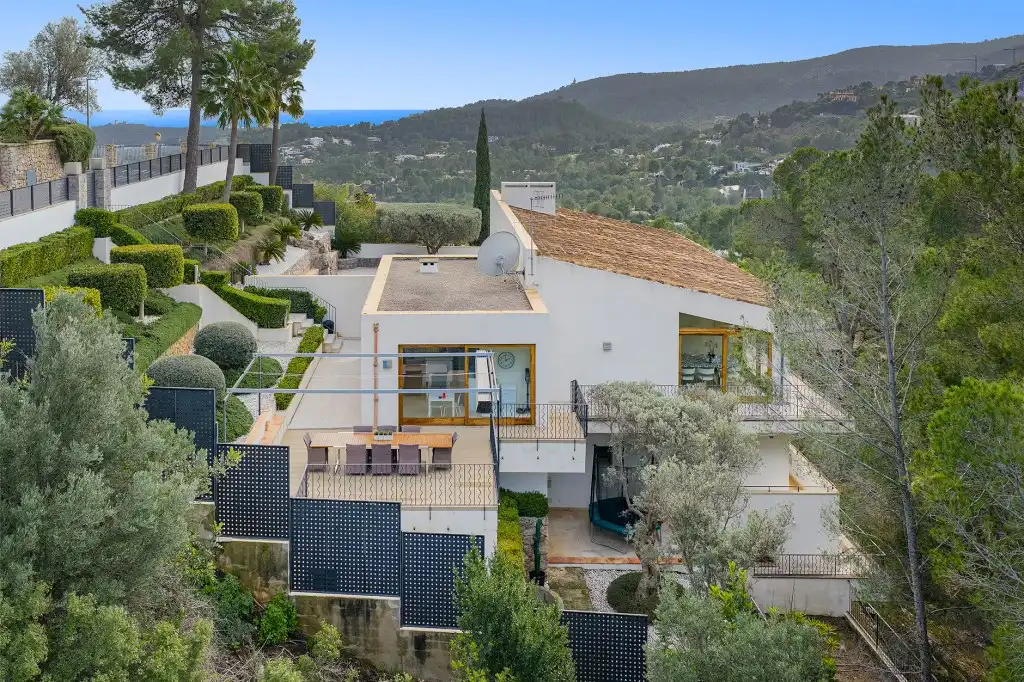 Außenansicht von Haus oder Chalet zur Miete in  Palma de Mallorca mit Klimaanlage, Privatgarten und Terrasse