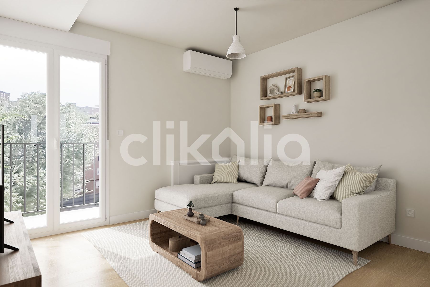 Living room of Flat for sale in  Madrid Capital  with Air Conditioner, Heating and Terrace