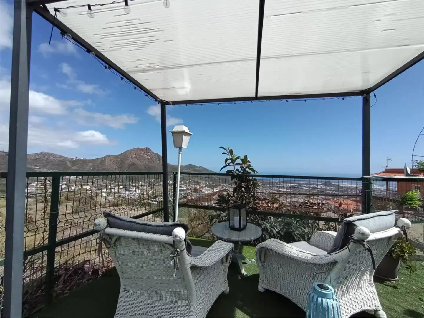 Terrace of Flat for rent in Arona  with Air Conditioner, Private garden and Parquet flooring