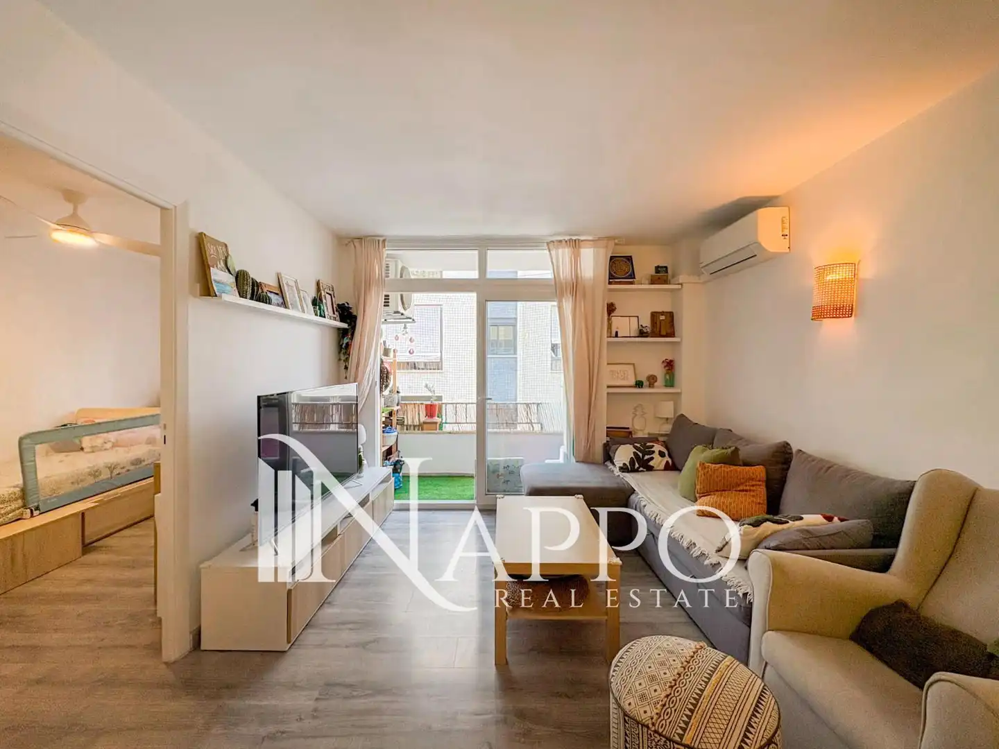 Sala de estar de Piso en venta en  Palma de Mallorca con Aire acondicionado, Terraza y Amueblado