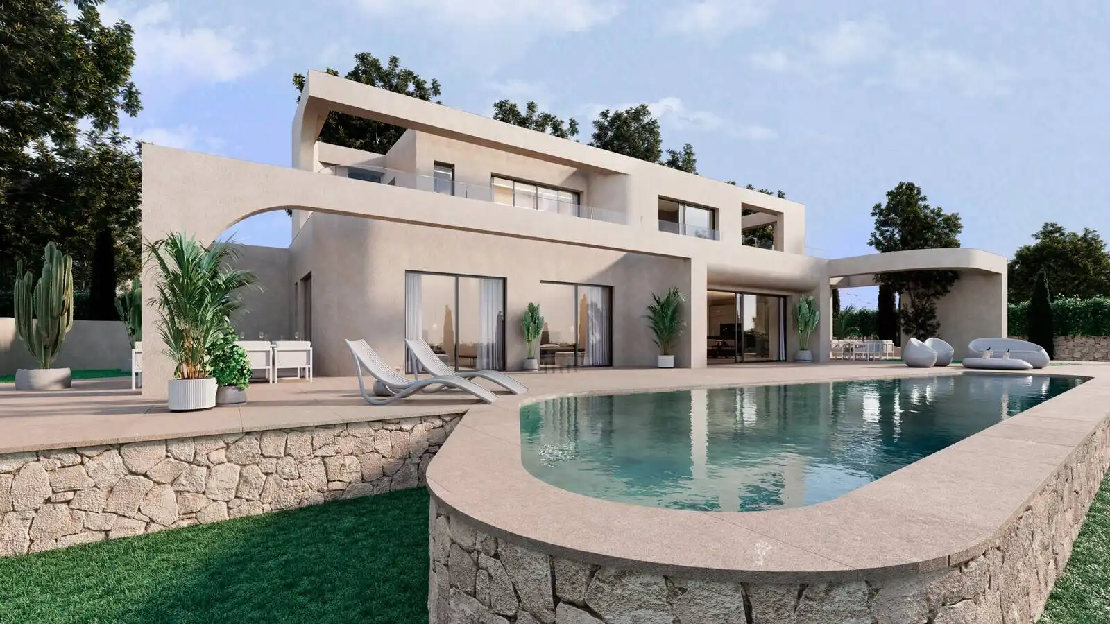Vista exterior de Casa o chalet en venta en Jávea / Xàbia con Aire acondicionado, Jardín privado y Terraza