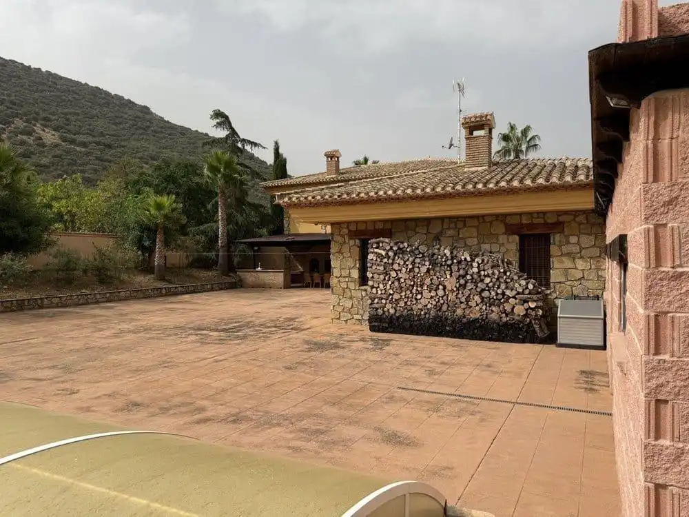 Vista exterior de Finca rústica en venta en Colomera con Calefacción, Terraza y Piscina