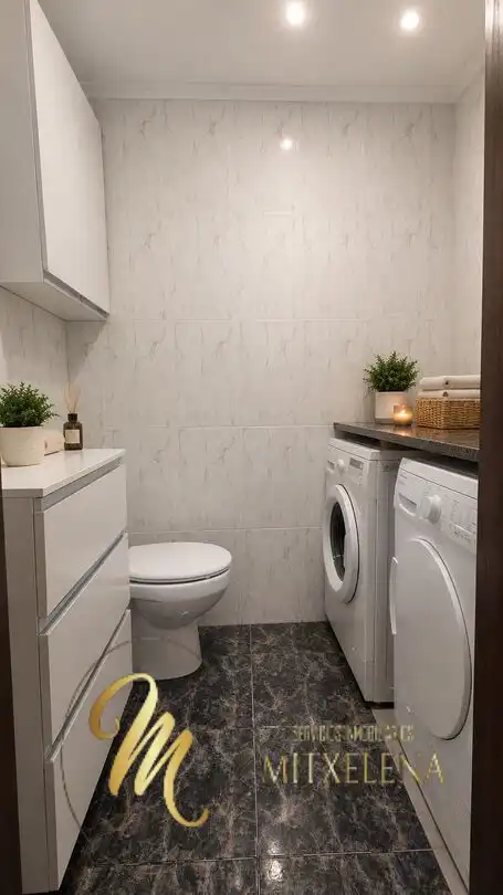Badezimmer von Wohnung zum Verkauf in Leioa mit Heizung, Privatgarten und Terrasse