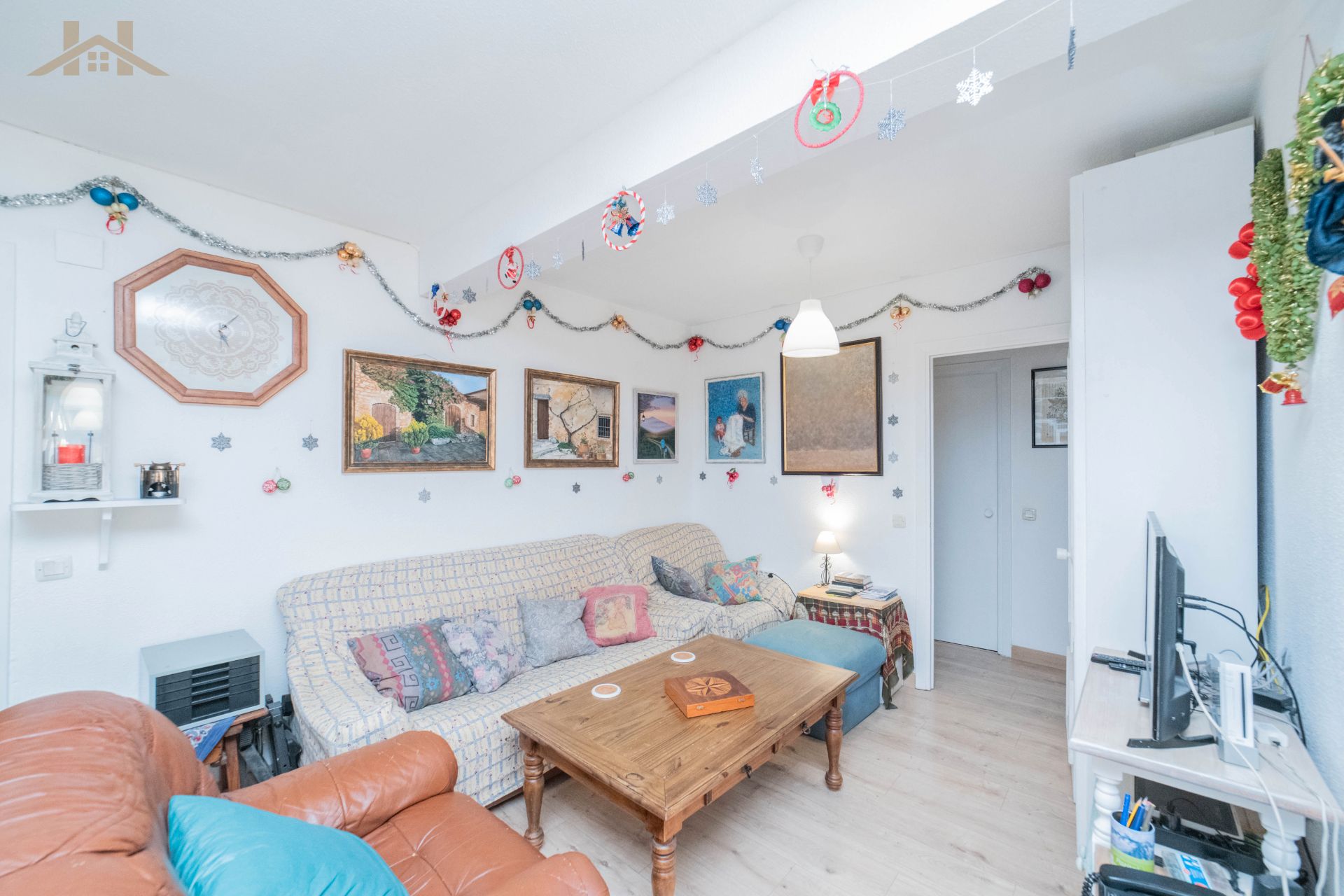 Living room of Flat for sale in Móstoles  with Heating, Terrace and Furnished