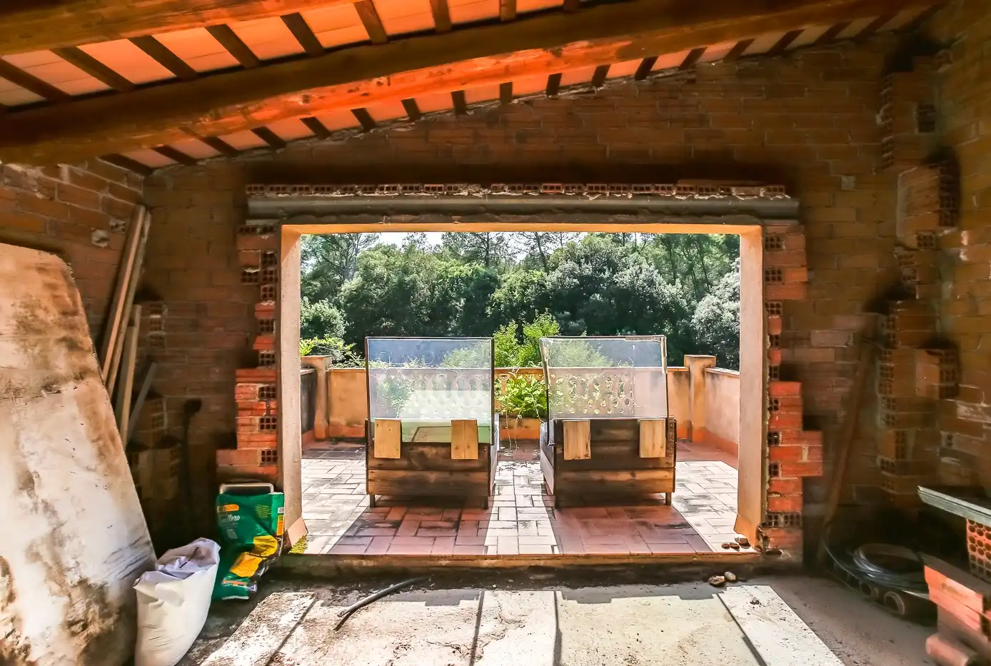 Terrace of Country homes for sale in Sant Martí Vell