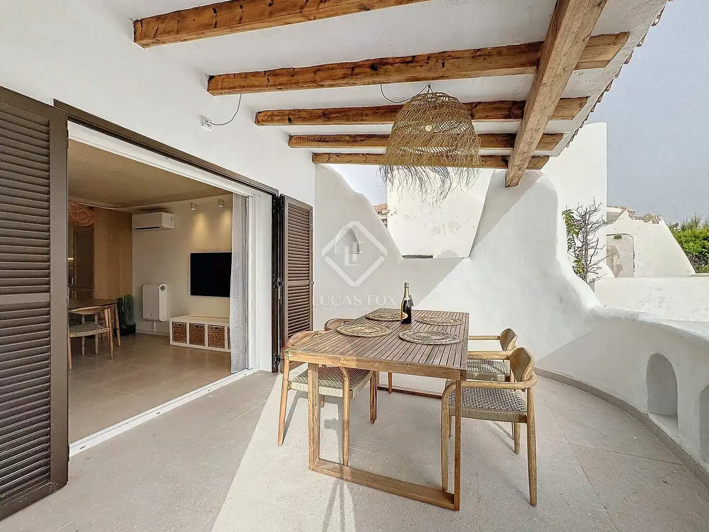 Terrasse von Haus oder Chalet zur Miete in Ciutadella de Menorca mit Klimaanlage, Privatgarten und Terrasse