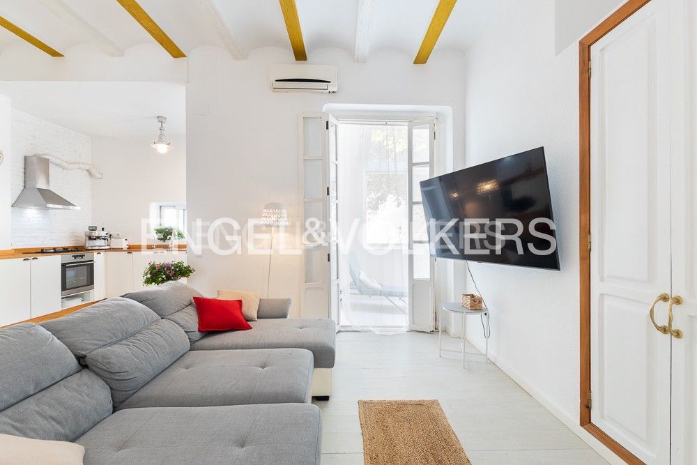 Living room of Apartment to rent in  Valencia Capital  with Air Conditioner, Heating and Terrace