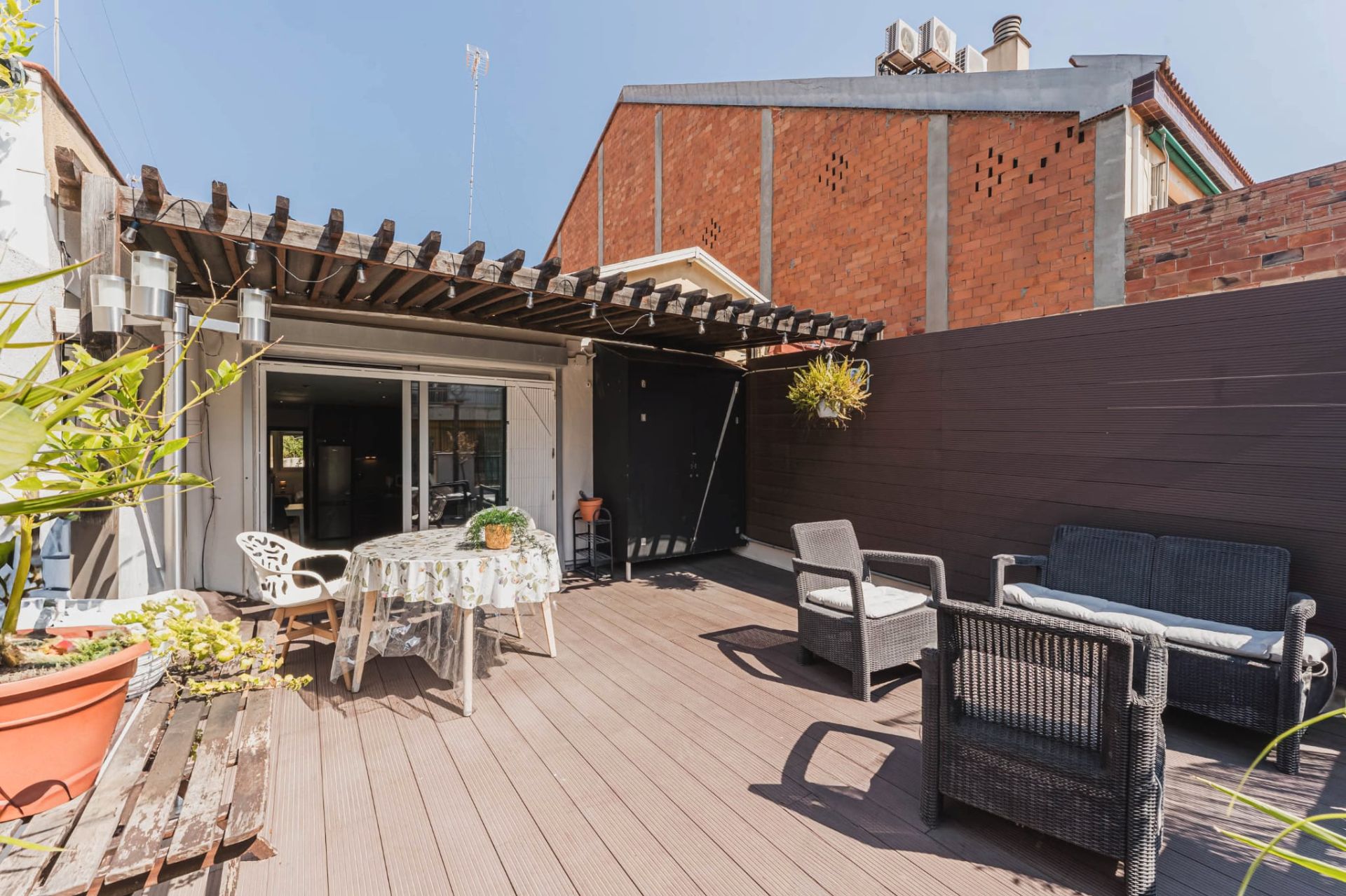 Terrace of Attic to rent in  Barcelona Capital  with Air Conditioner, Parquet flooring and Terrace