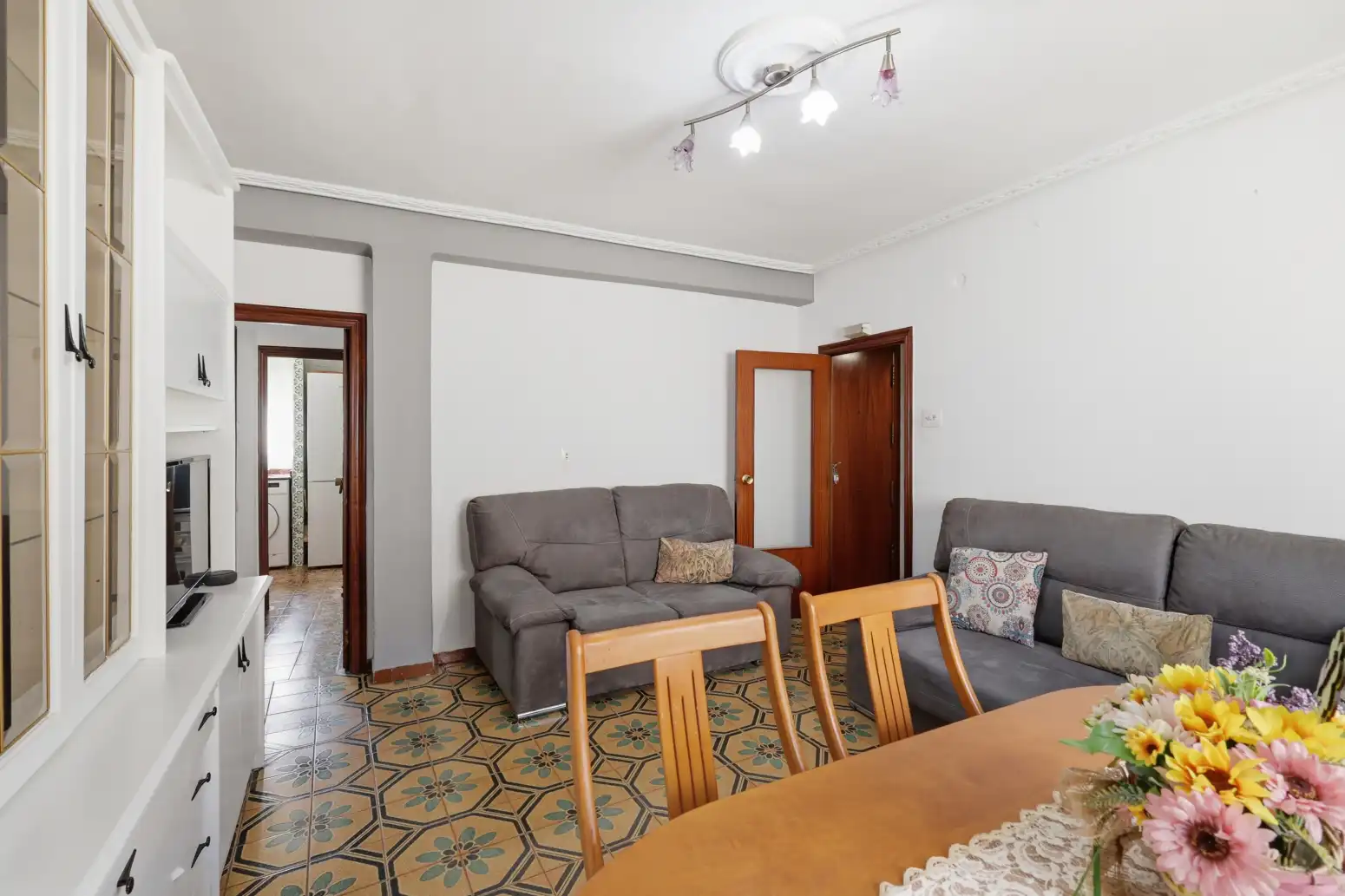 Sala d'estar de Pis en venda en Alaquàs amb Aire condicionat, Moblat i Balcó