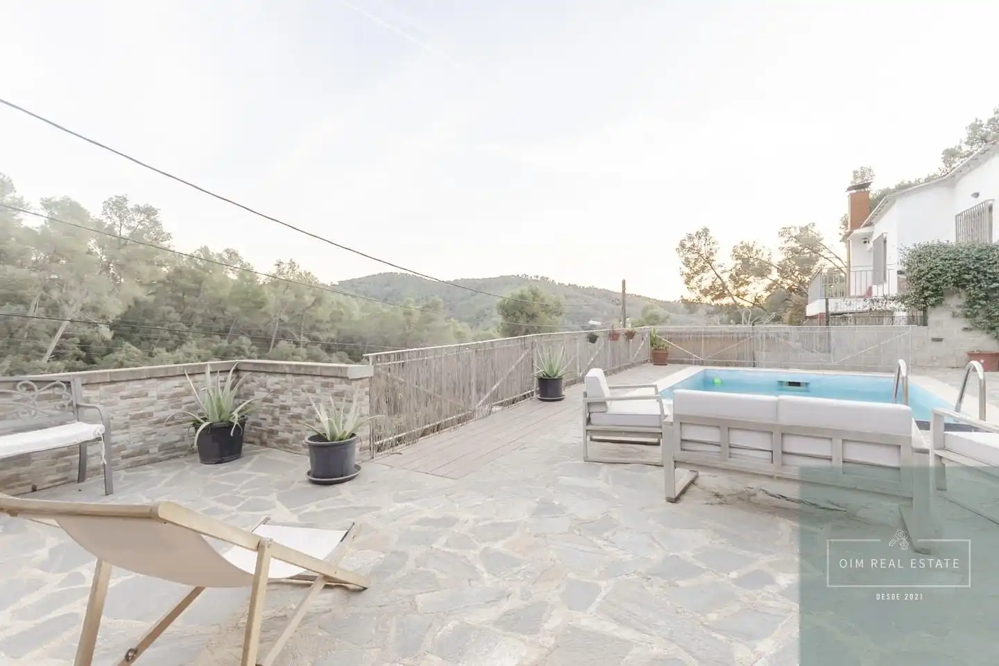 Terraza de Casa o chalet en venta en Molins de Rei con Jardín privado, Terraza y Piscina