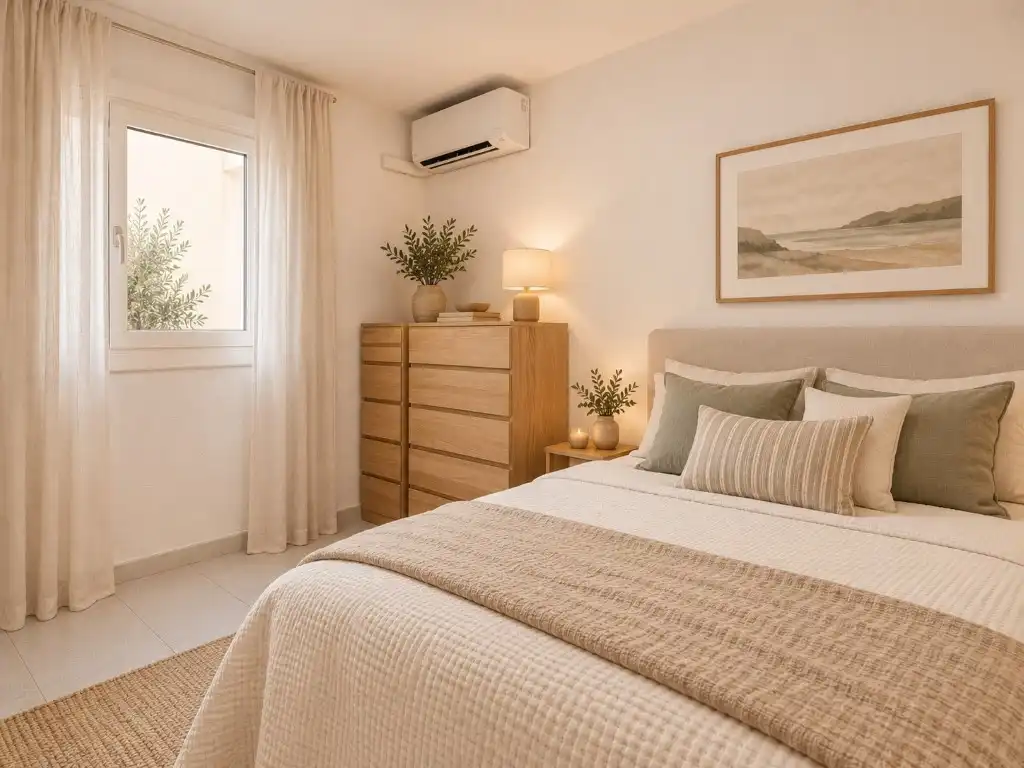 Dormitori de Apartament en venda en L'Hospitalet de Llobregat amb Aire condicionat