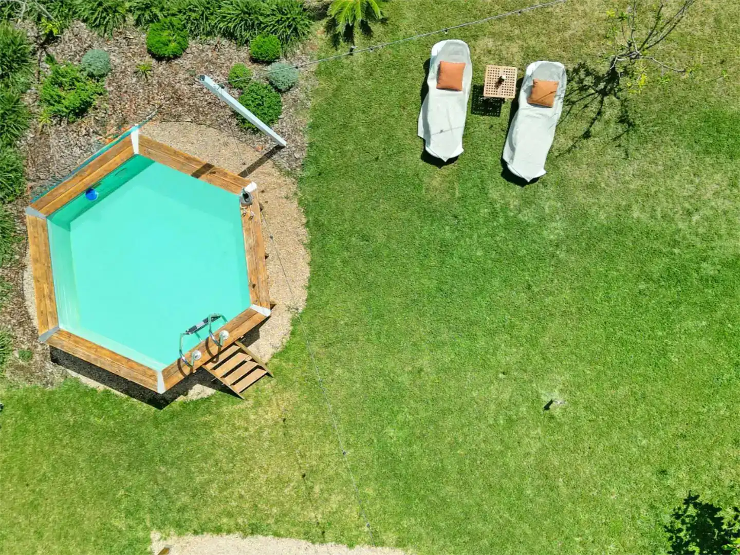 Piscina de Finca rústica de alquiler en Algemesí con Aire acondicionado, Jardín privado y Piscina