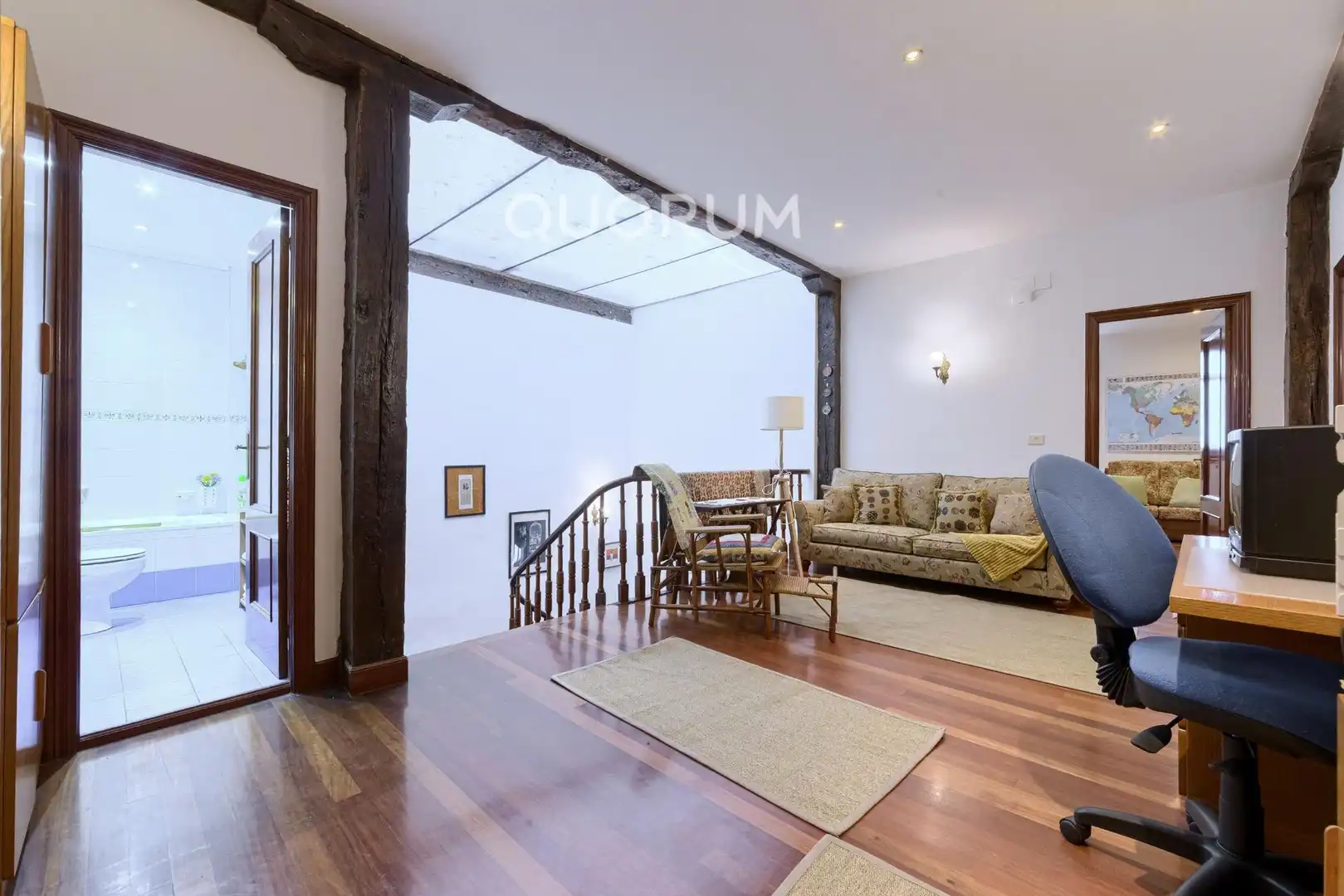 Sala de estar de Casa adosada en venta en Arrankudiaga / Zollo con Calefacción, Amueblado y Balcón