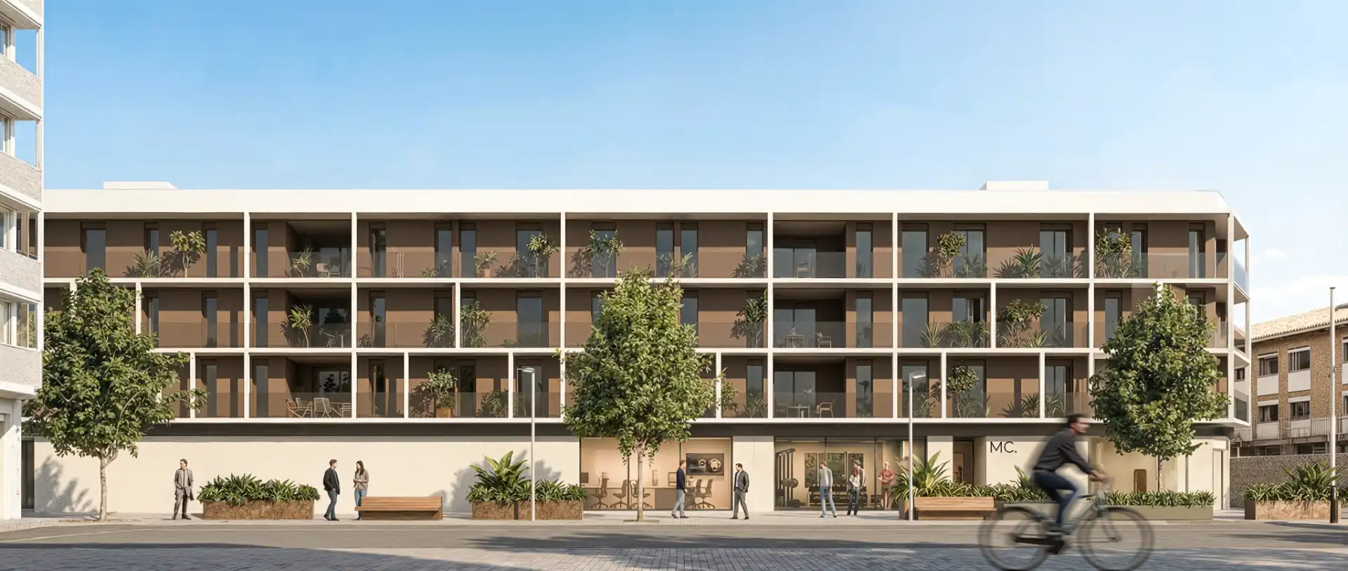 Vista exterior de Piso en venta en Igualada con Aire acondicionado, Calefacción y Parquet