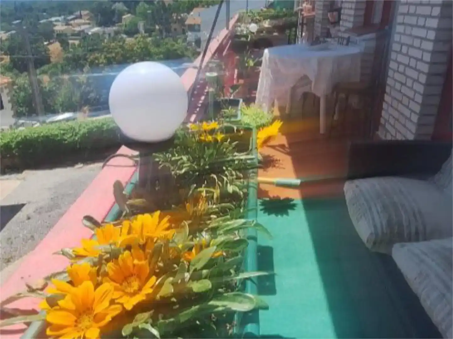 Terrace of Flat for share in Miraflores de la Sierra  with Air Conditioner, Swimming Pool and Furnished
