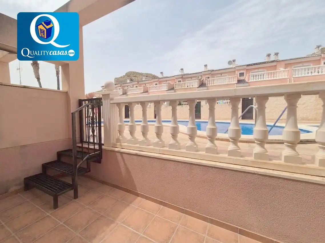 Balcony of Houses for sale in Mutxamel  with Air Conditioner, Terrace and Storage room