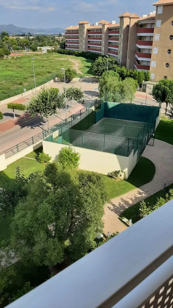 Terrasse von Wohnung zur Miete in Canet d'En Berenguer mit Klimaanlage, Abstellraum und Schwimmbad
