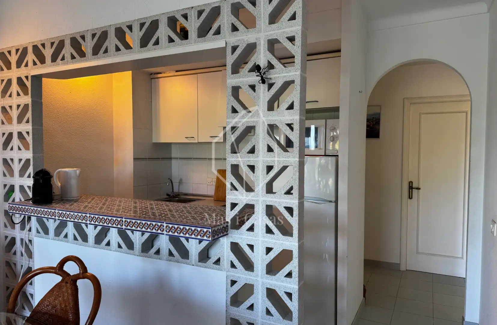 Cocina de Apartamento en venta en L'Escala con Terraza, Amueblado y Balcón
