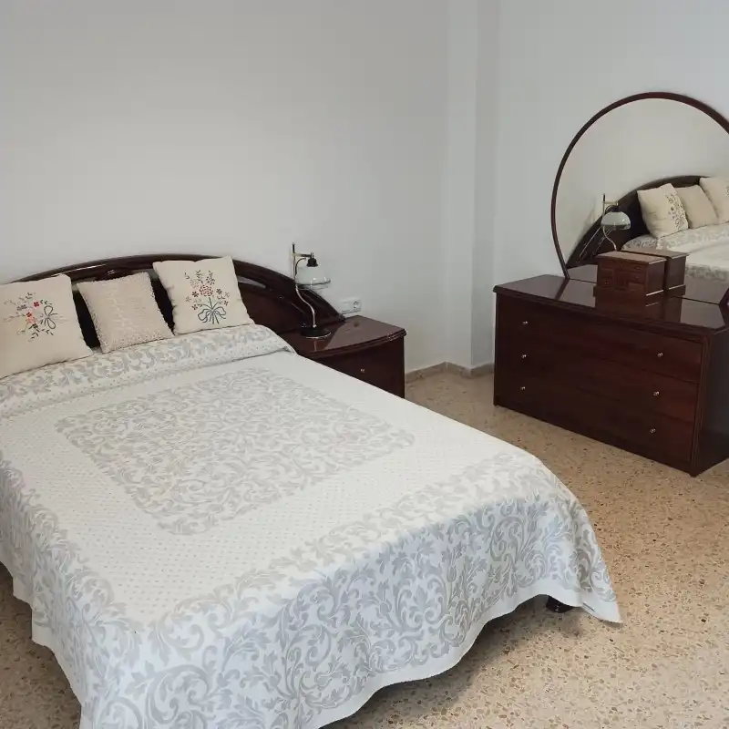 Bedroom of Flat for rent in Gandia  with Air Conditioner, Terrace and Furnished