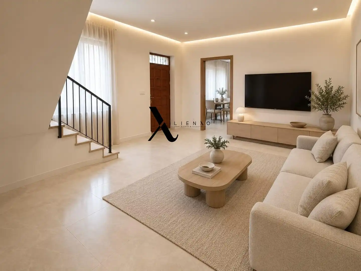 Sala d'estar de Casa o xalet en venda en Lorca amb Traster, Moblat i Balcó