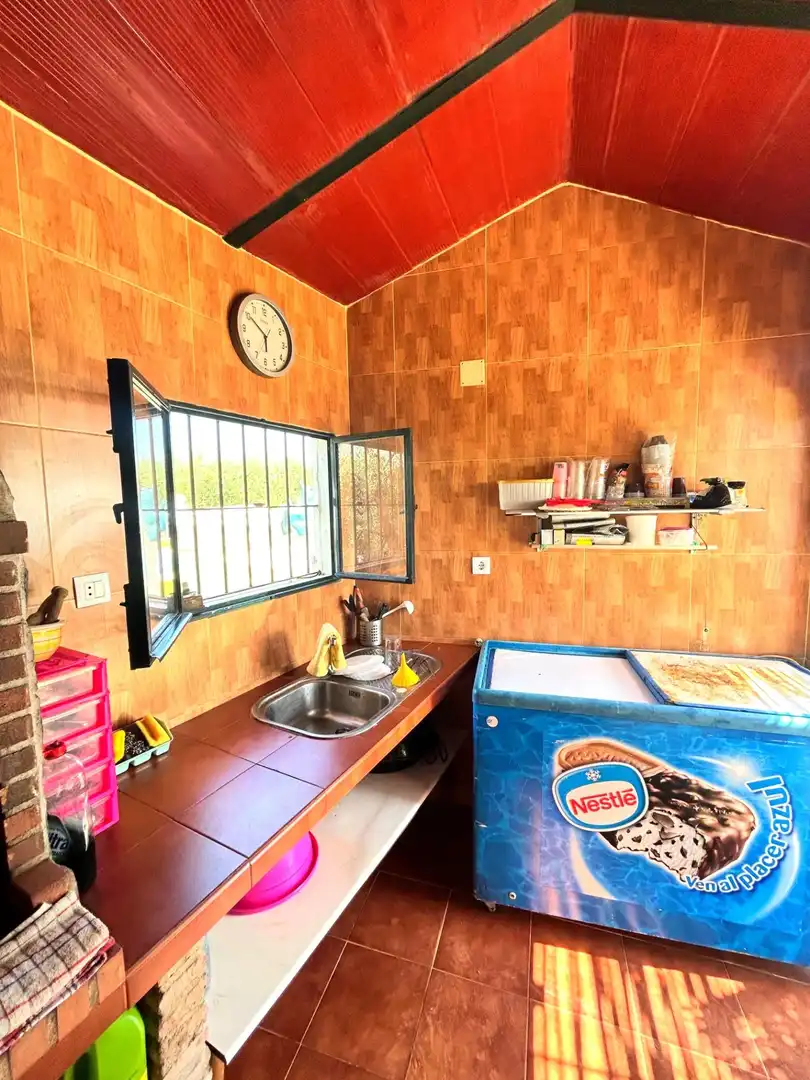 Cocina de Finca rústica en venta en Cantillana con Aire acondicionado, Terraza y Piscina