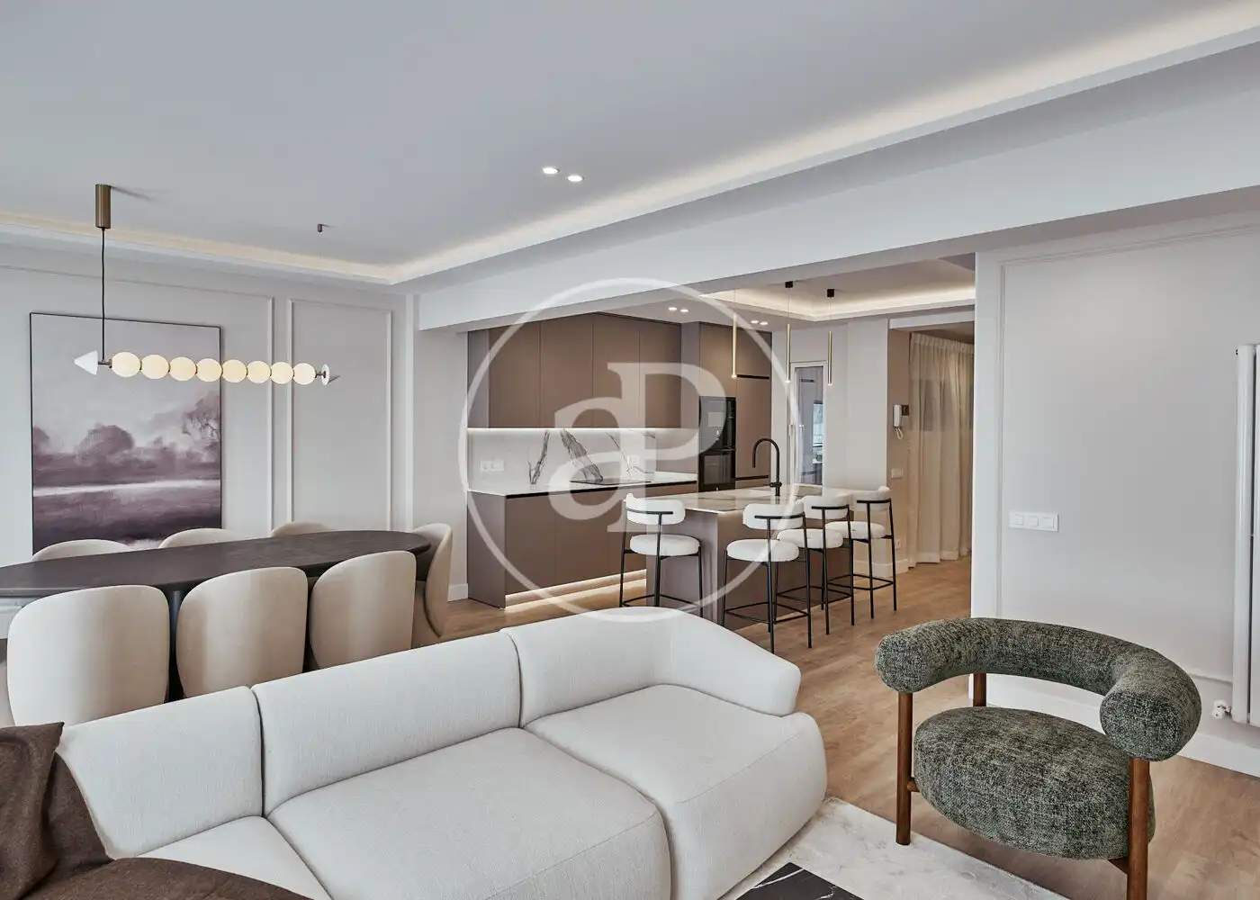 Wohnzimmer von Wohnung zum Verkauf in Madrid mit Klimaanlage, Heizung und Terrasse