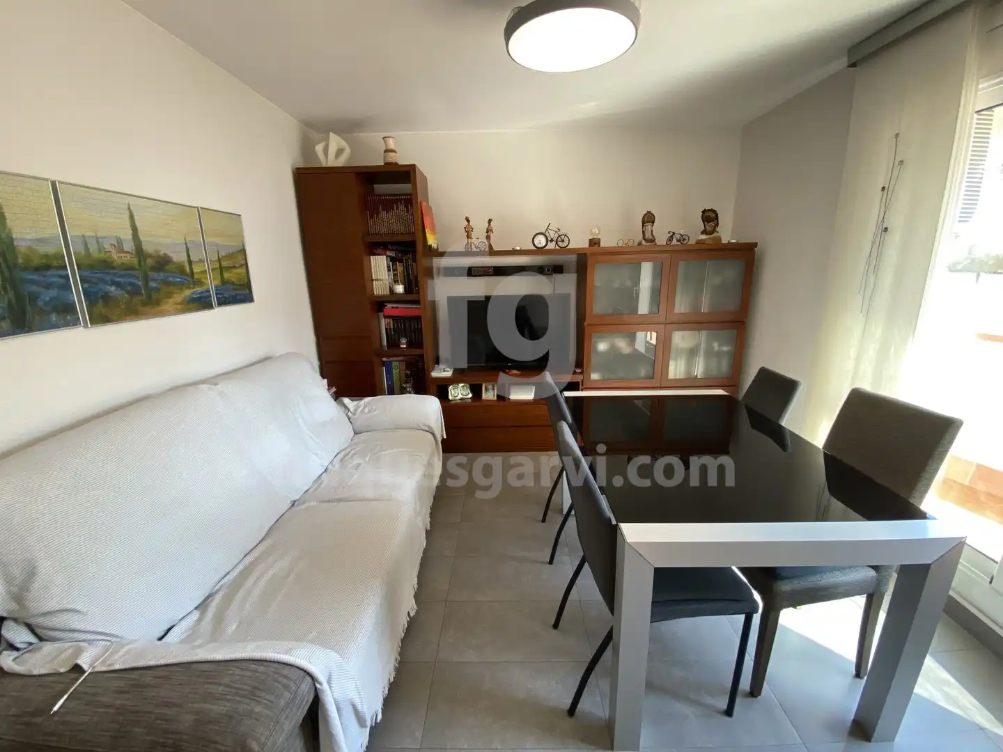 Sala d'estar de Àtic en venda en L'Hospitalet de Llobregat amb Aire condicionat, Calefacció i Terrassa