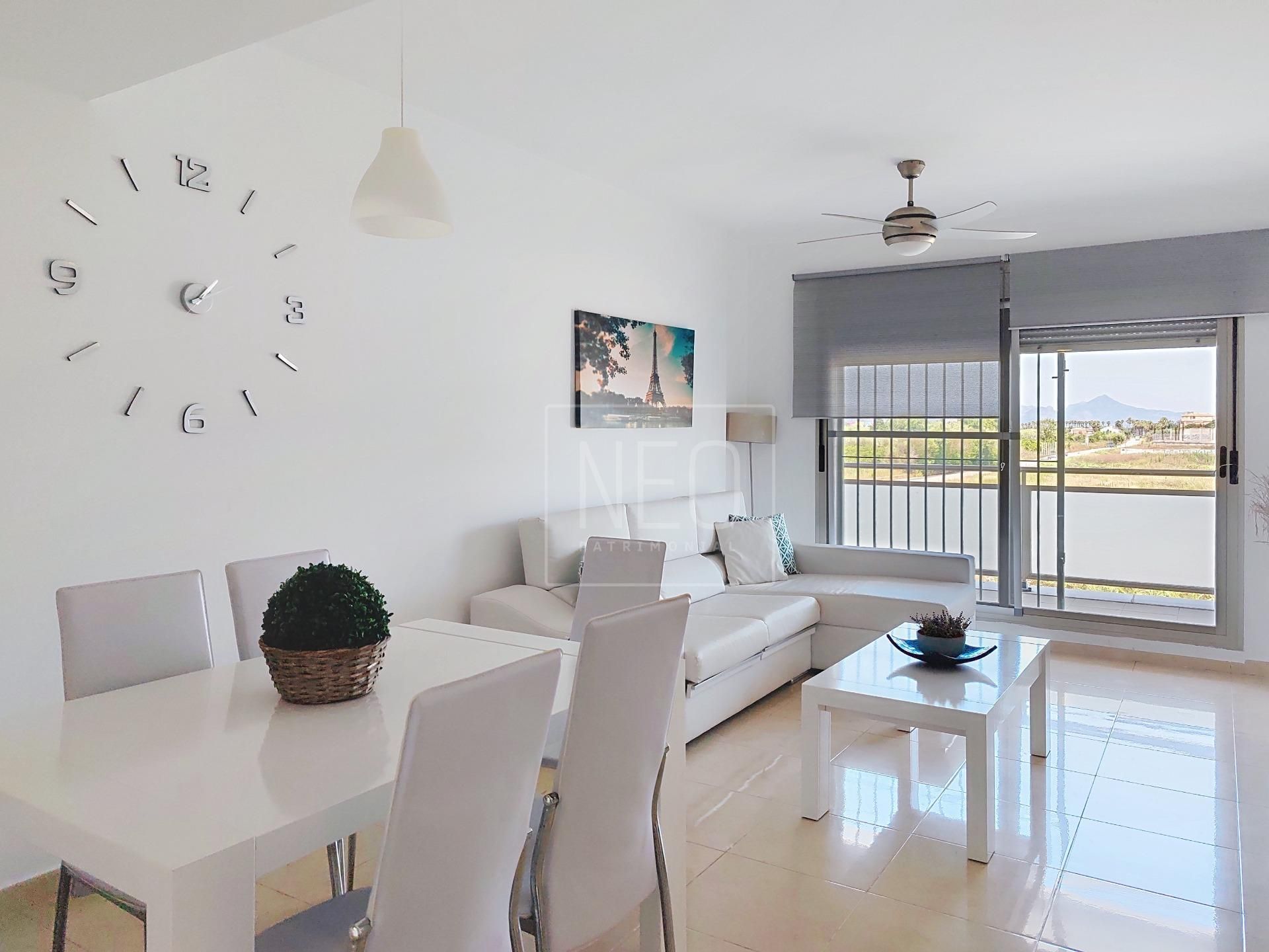 Sala d'estar de Dúplex en venda en Oliva amb Aire condicionat, Jardí privat i Terrassa