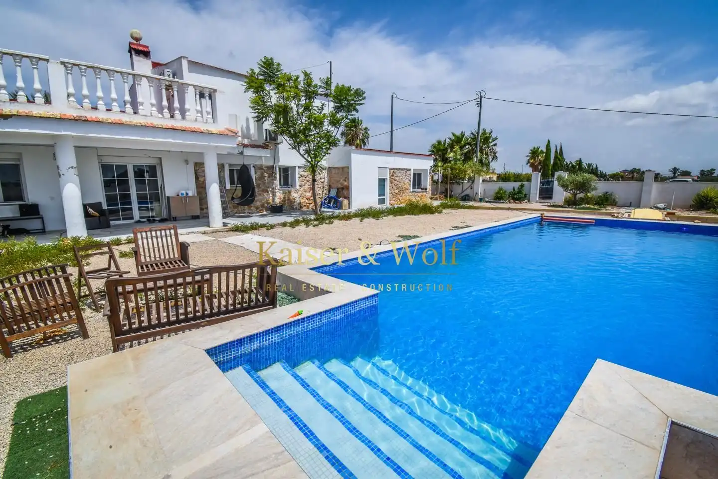 Vista exterior de Finca rústica en venta en Crevillent con Jardín privado, Terraza y Piscina