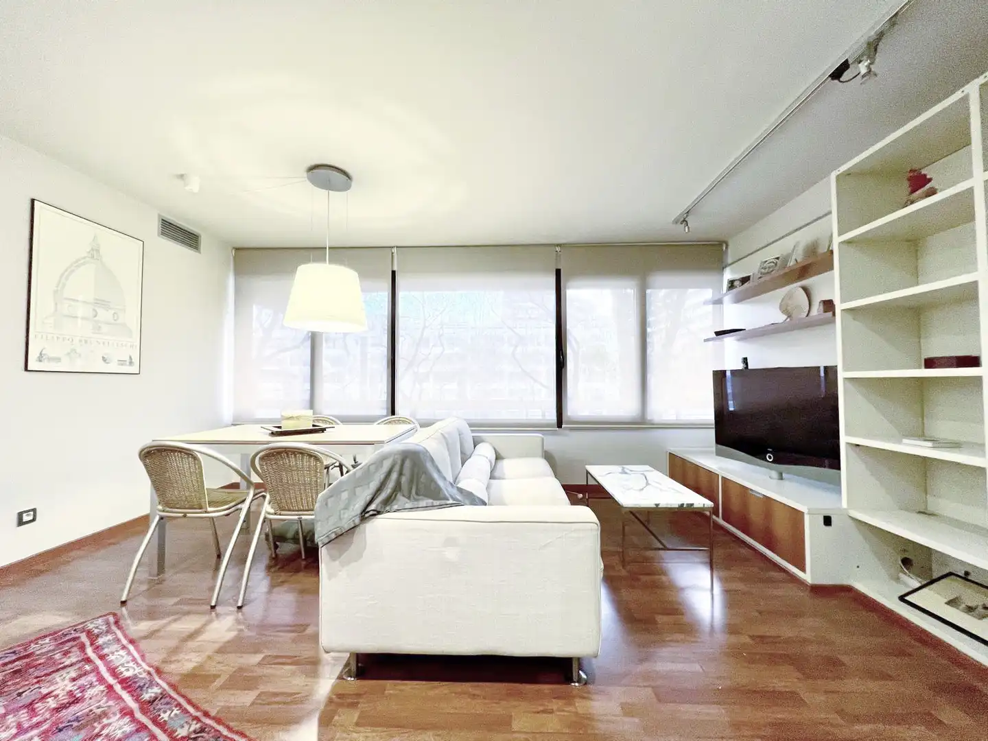 Sala de estar de Piso en venta en Barcelona con Aire acondicionado, Calefacción y Parquet