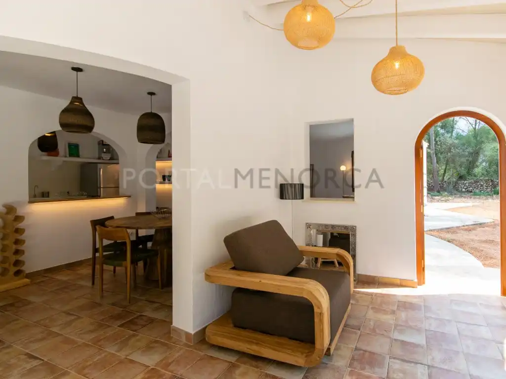 Sala de estar de Finca rústica en venta en Ferreries con Piscina