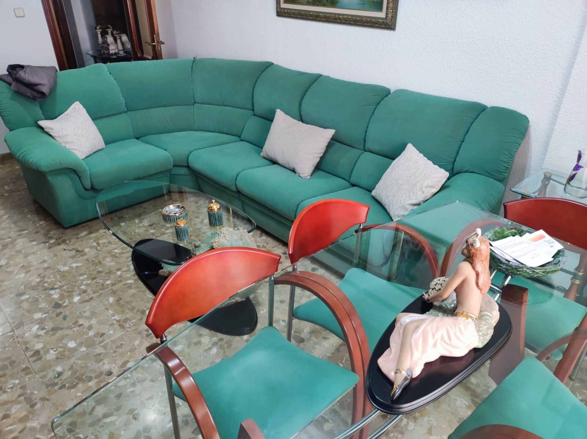 Living room of Flat for rent in Málaga Capital  with Furnished, Washing machine and Microwave