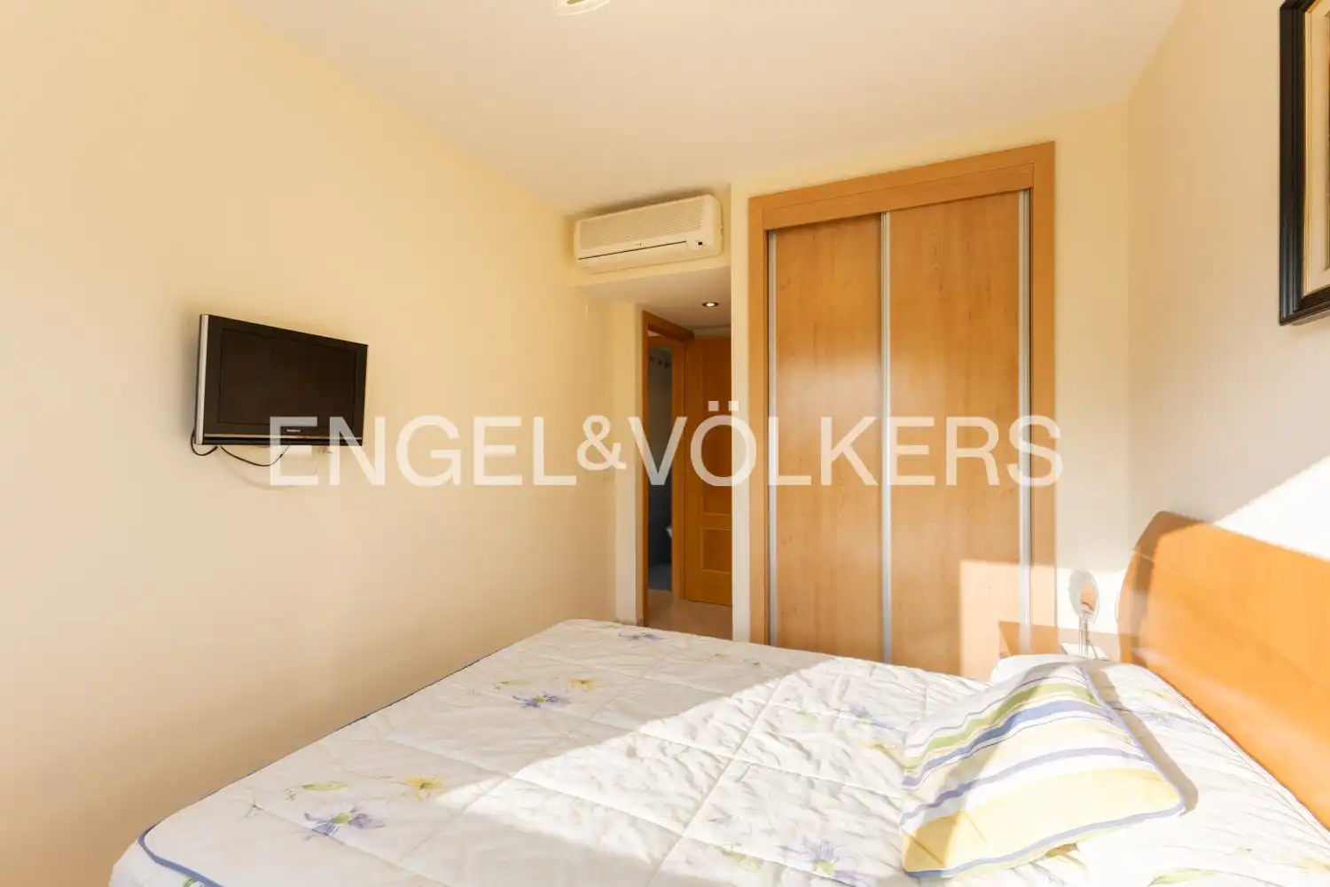 Schlafzimmer von Wohnung zum Verkauf in Oropesa del Mar / Orpesa mit Klimaanlage, Heizung und Privatgarten