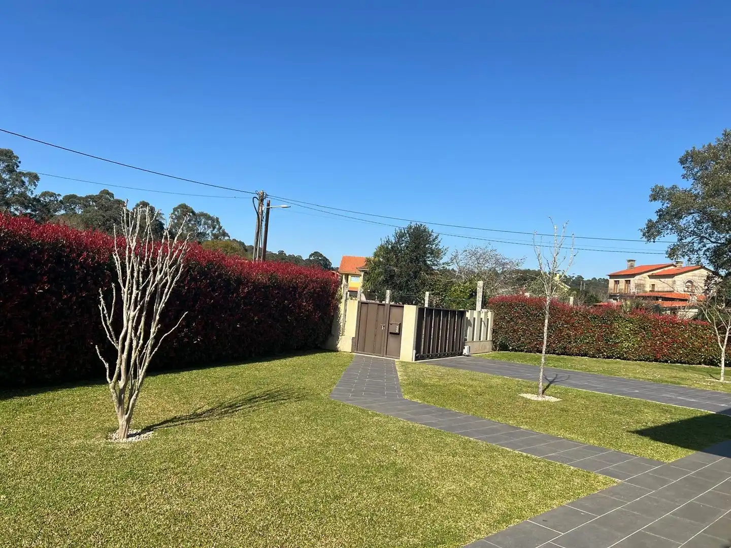 Vista exterior de Casa o chalet en venta en O Rosal   con Calefacción, Jardín privado y Terraza