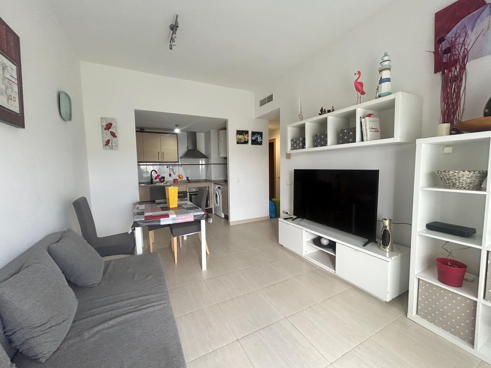 Sala d'estar de Pis en venda en Sant Carles de la Ràpita amb Aire condicionat, Calefacció i Jardí privat