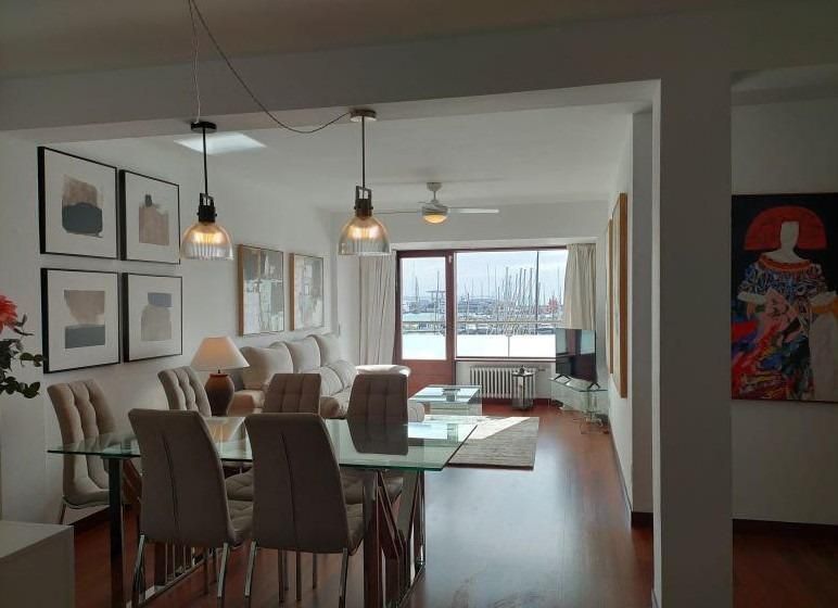 Dining room of Flat for rent in  Palma de Mallorca  with Parquet flooring