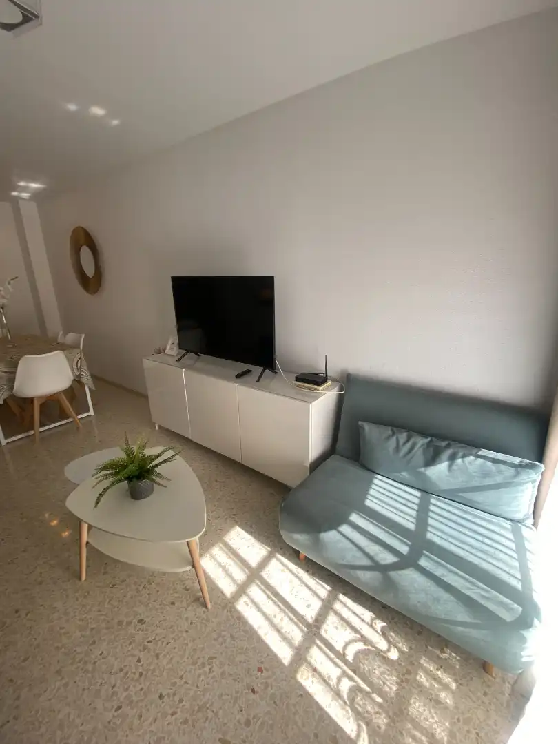 Sala d'estar de Pis de lloguer en Málaga amb Aire condicionat, Moblat i Forn