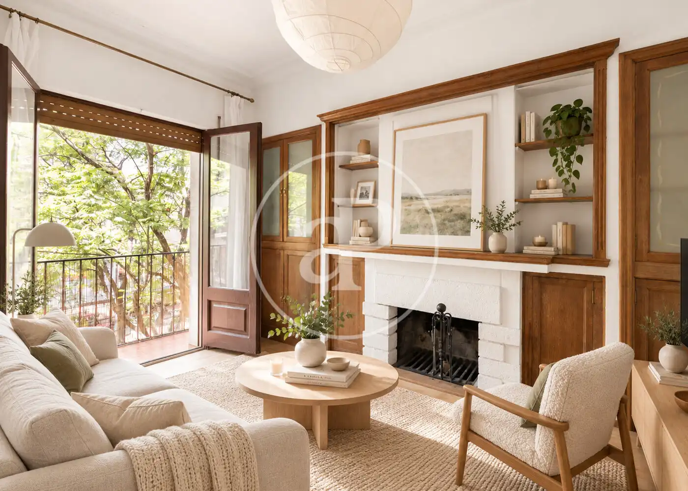 Sala de estar de Piso en venta en Barcelona con Aire acondicionado, Calefacción y Terraza
