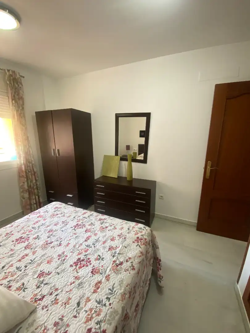 Bedroom of Apartments for rent in Málaga  with Air Conditioner, Terrace and Furnished