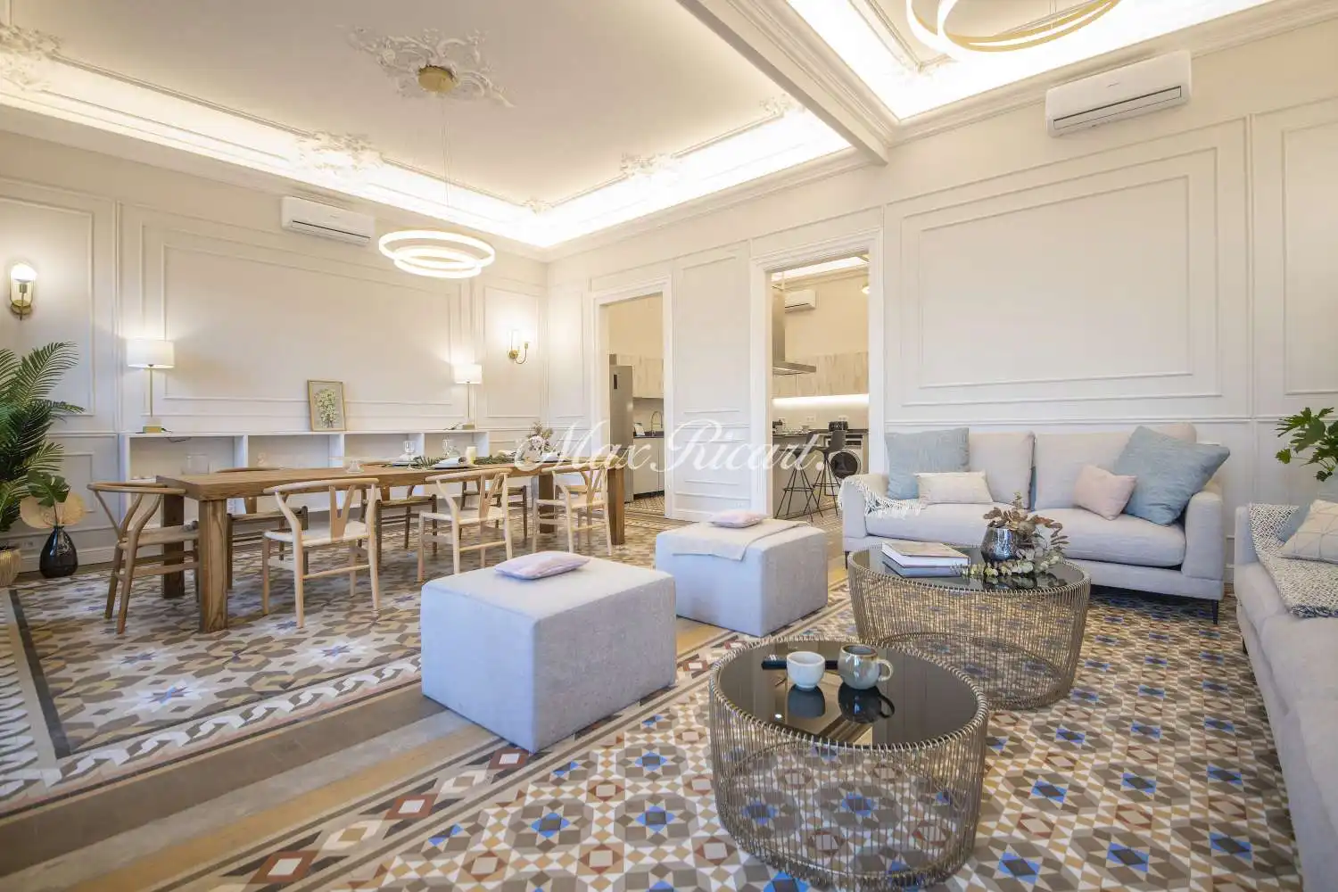 Wohnzimmer von Wohnung zur Miete in Barcelona mit Klimaanlage, Heizung und Abstellraum