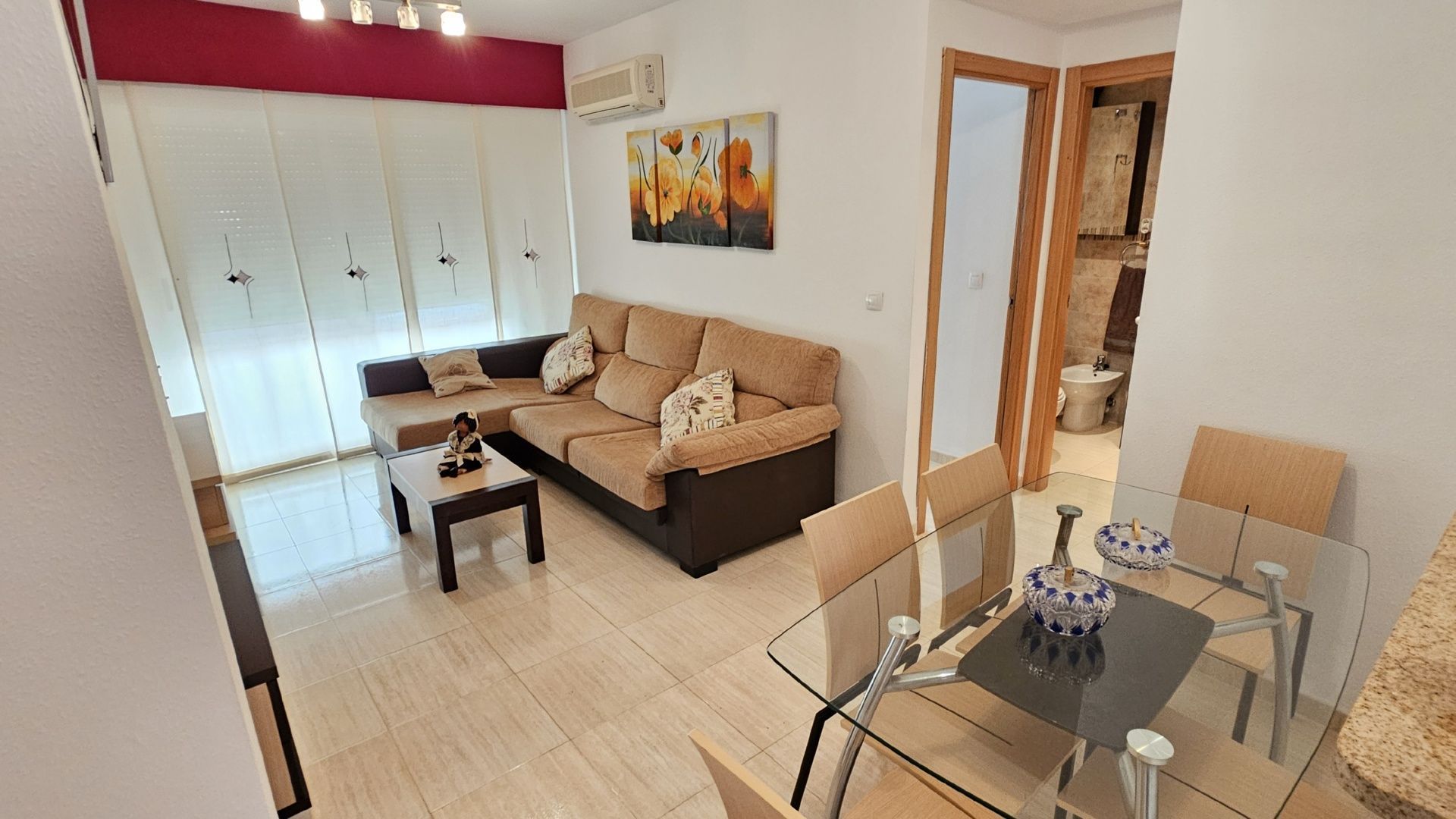 Sala d'estar de Apartament en venda en Oropesa del Mar / Orpesa amb Aire condicionat, Calefacció i Terrassa