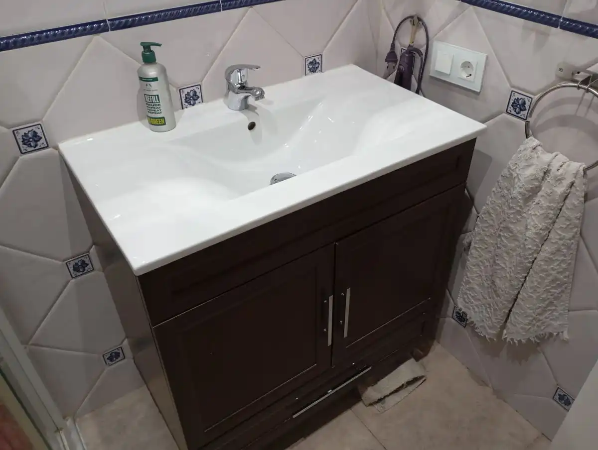 Badezimmer von Haus oder Chalet zum Verkauf in Valdepeñas mit Klimaanlage, Heizung und Terrasse