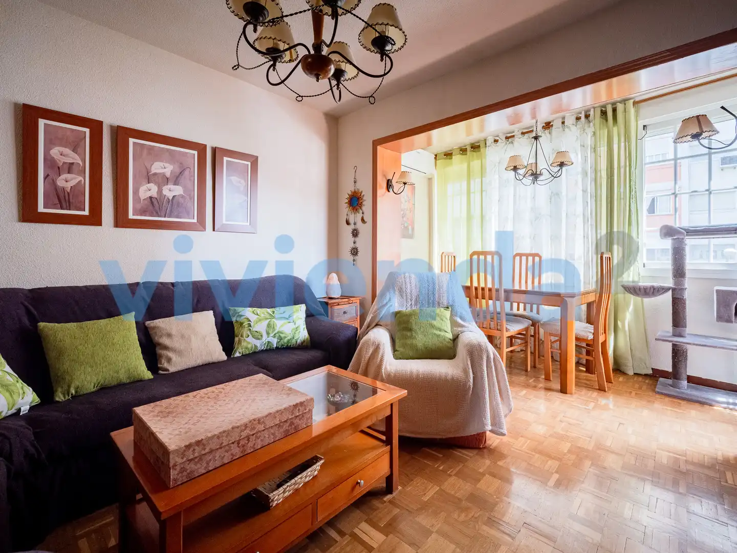 Living room of Flat for sale in  Madrid Capital  with Air Conditioner, Heating and Terrace