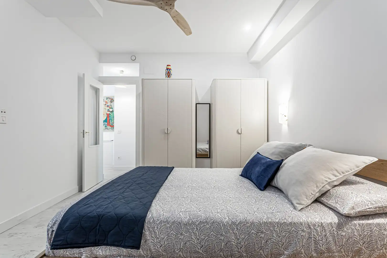 Bedroom of Flat for rent in Madrid  with Air Conditioner, Heating and Parquet flooring