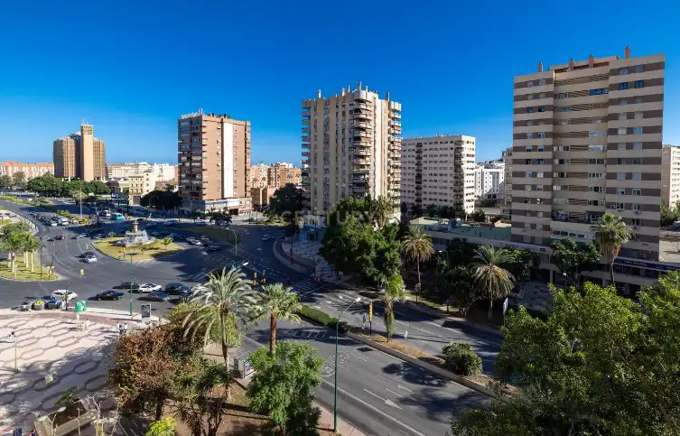Exterior view of Flat for sale in Málaga  with Air Conditioner