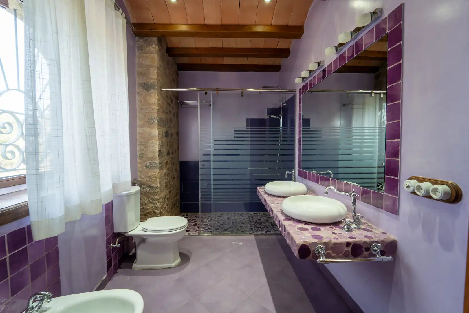 Baño de Finca rústica en venta en Sant Joan de Mollet con Aire acondicionado, Calefacción y Jardín privado