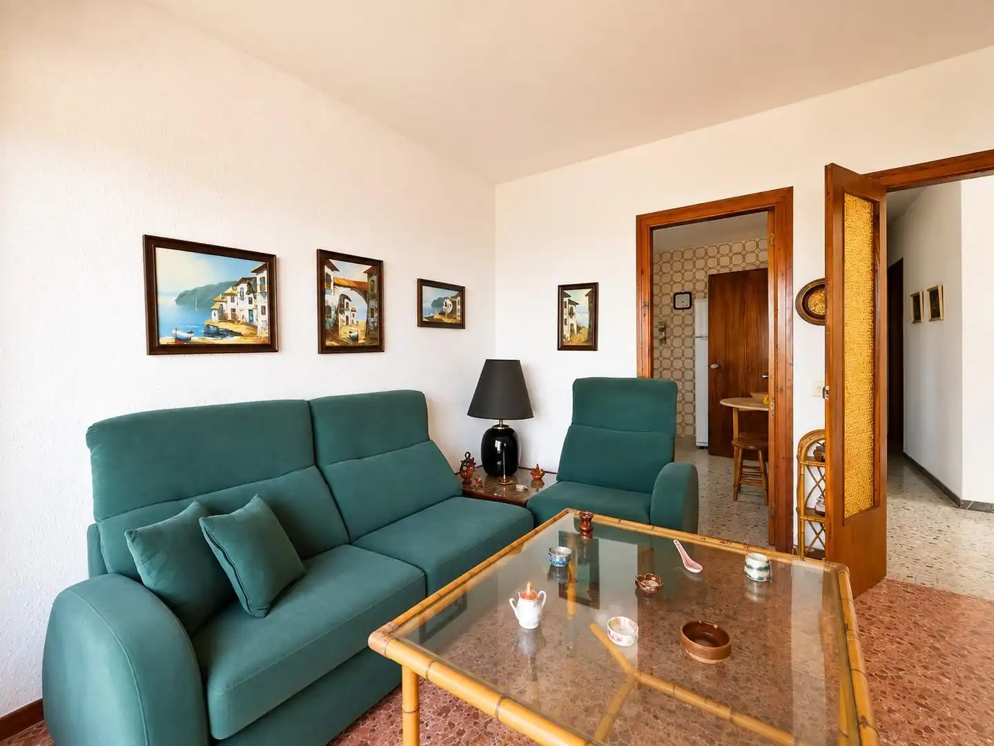 Wohnzimmer von Haus oder Chalet zum Verkauf in Lloret de Mar mit Privatgarten, Terrasse und Abstellraum
