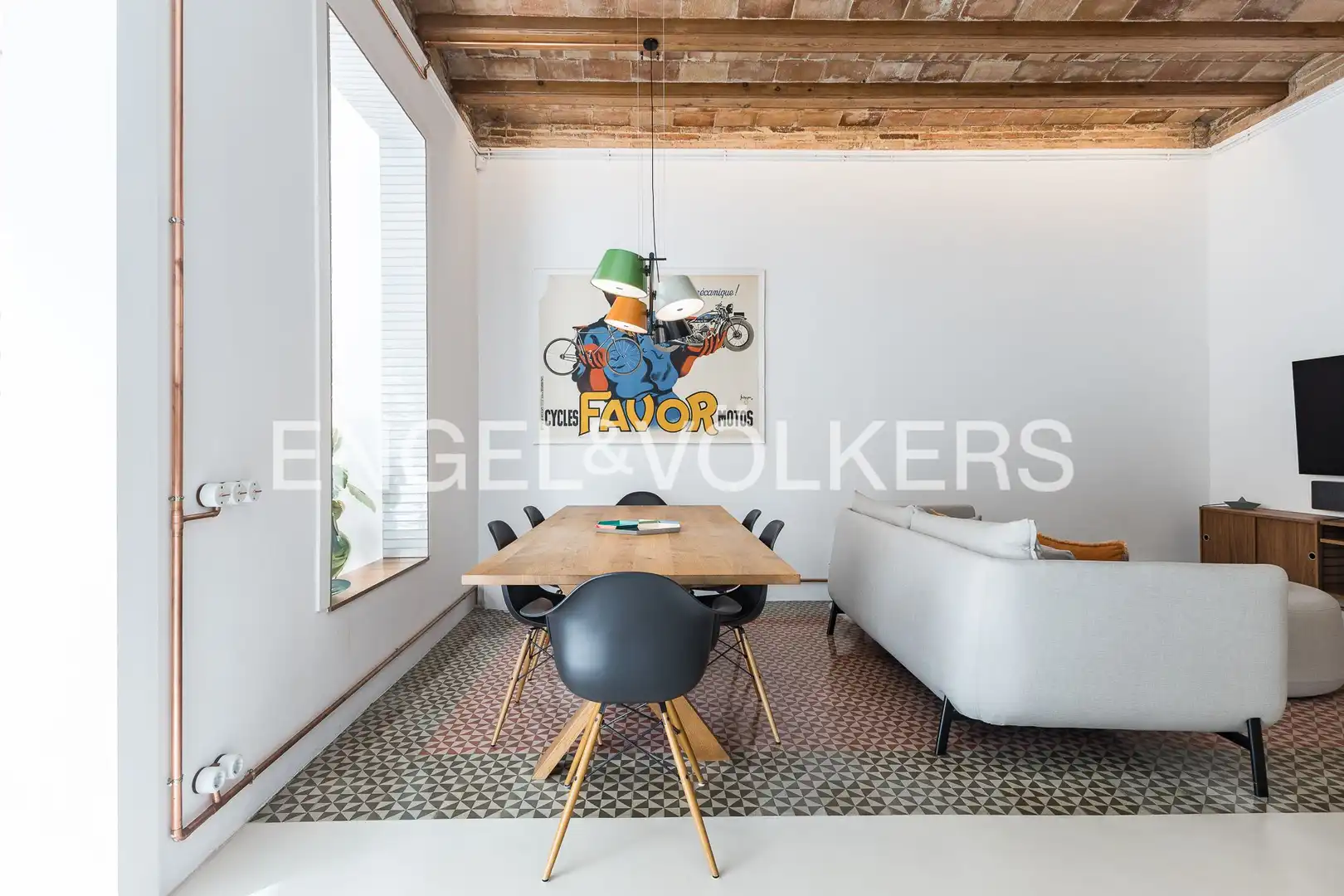 Esszimmer von Wohnung zum Verkauf in Barcelona mit Klimaanlage, Heizung und Abstellraum