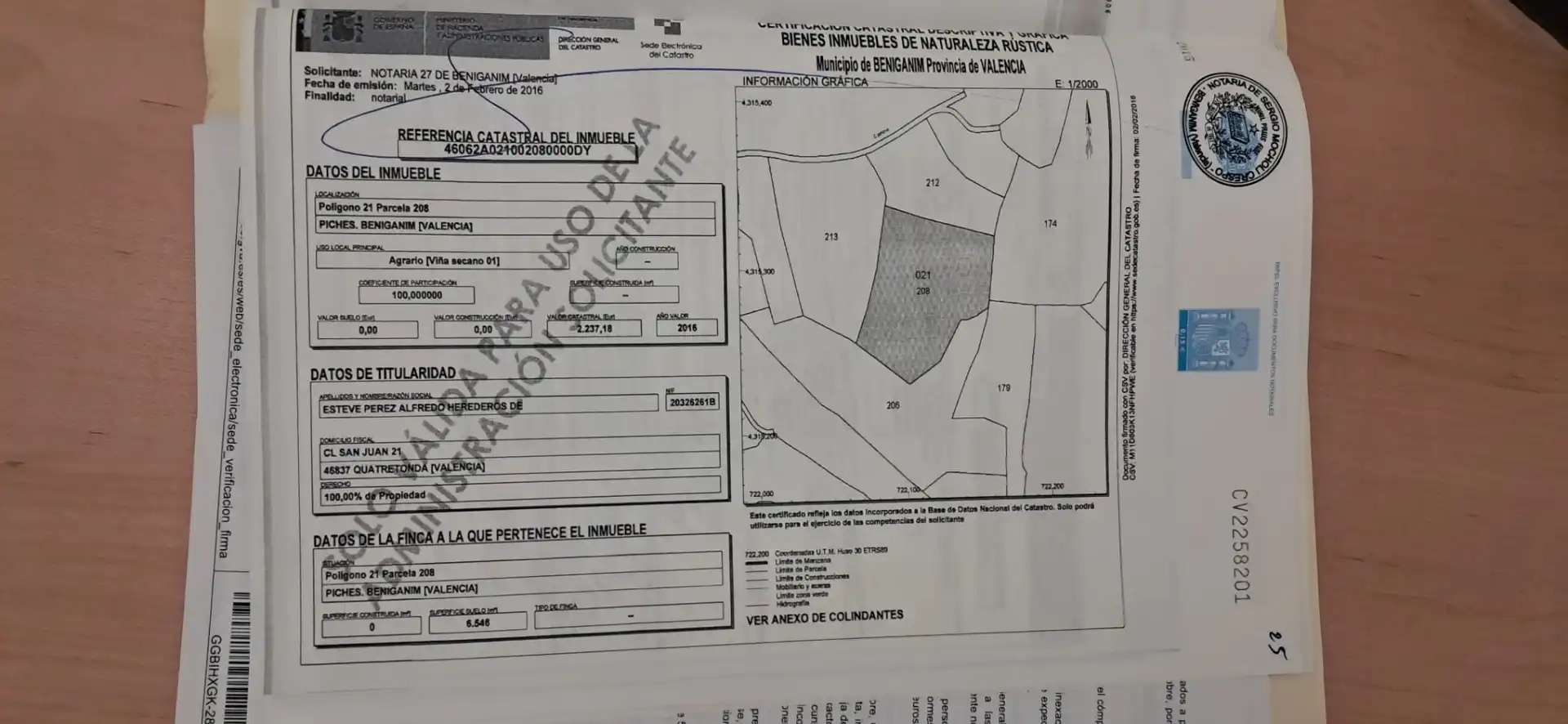 Rural land for sale in Benigànim, imagen 8
